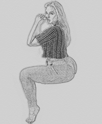 Troy's second sketch when Summer came to his dorm to transcribe his bio notes